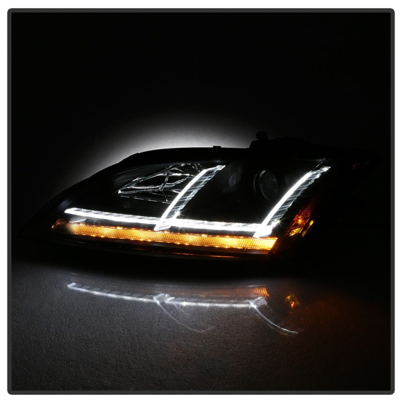 Spyder 08-15 Audi TT HID Xenon Projector Headlights w/Seq Turn Signal - Blk (PRO-YD-ATT08-HID-BK) 5085542