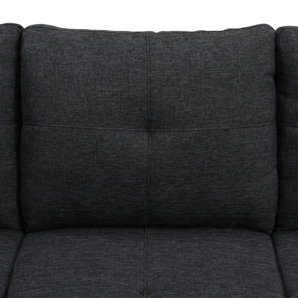 Reversible L-Shaped Sectional Couch with Storage Ottoman