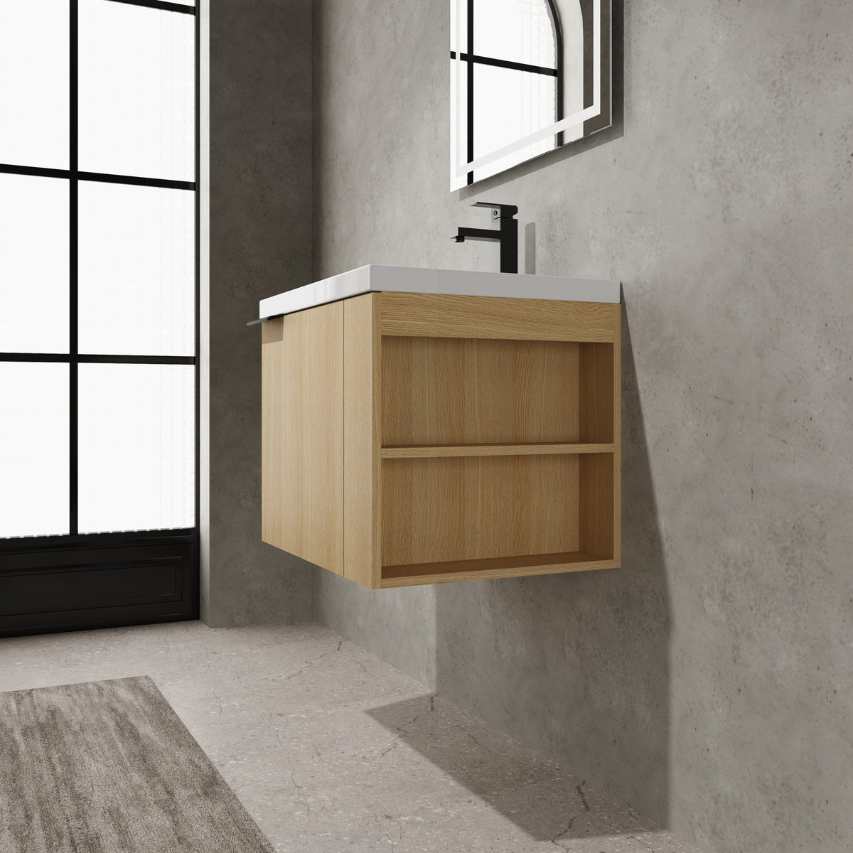 24" Bathroom Vanity Sink Combo for Big Space