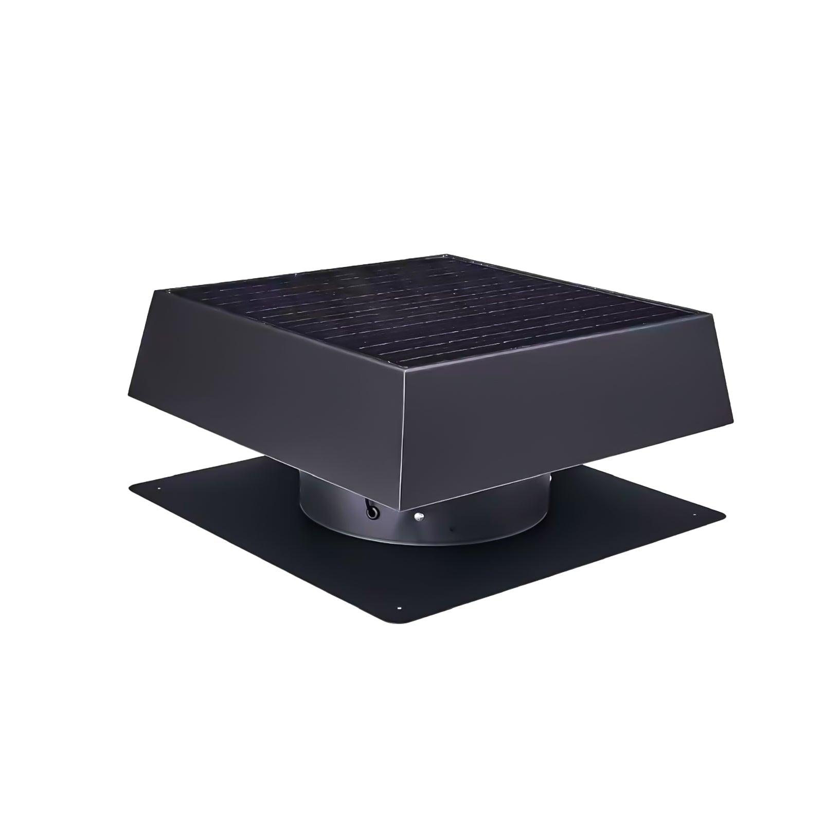 12" Flush Mount Trapezoid Solar Attic Vent