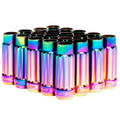 BLOX Racing 12-Sided P17 Tuner Lug Nuts 12x1.5 - NEO Chrome Steel - Set of 20 BXAC-00142-NEO