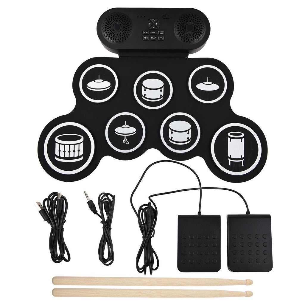 Portable Percussion Instrument Silicone Jazz Drum Set