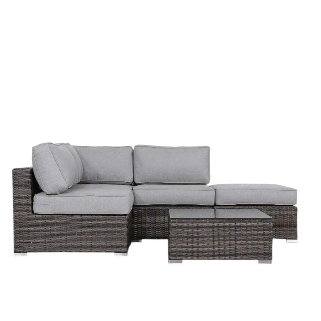 Fully Assembled 3-Piece Wicker Seating Group with Plush Cushions