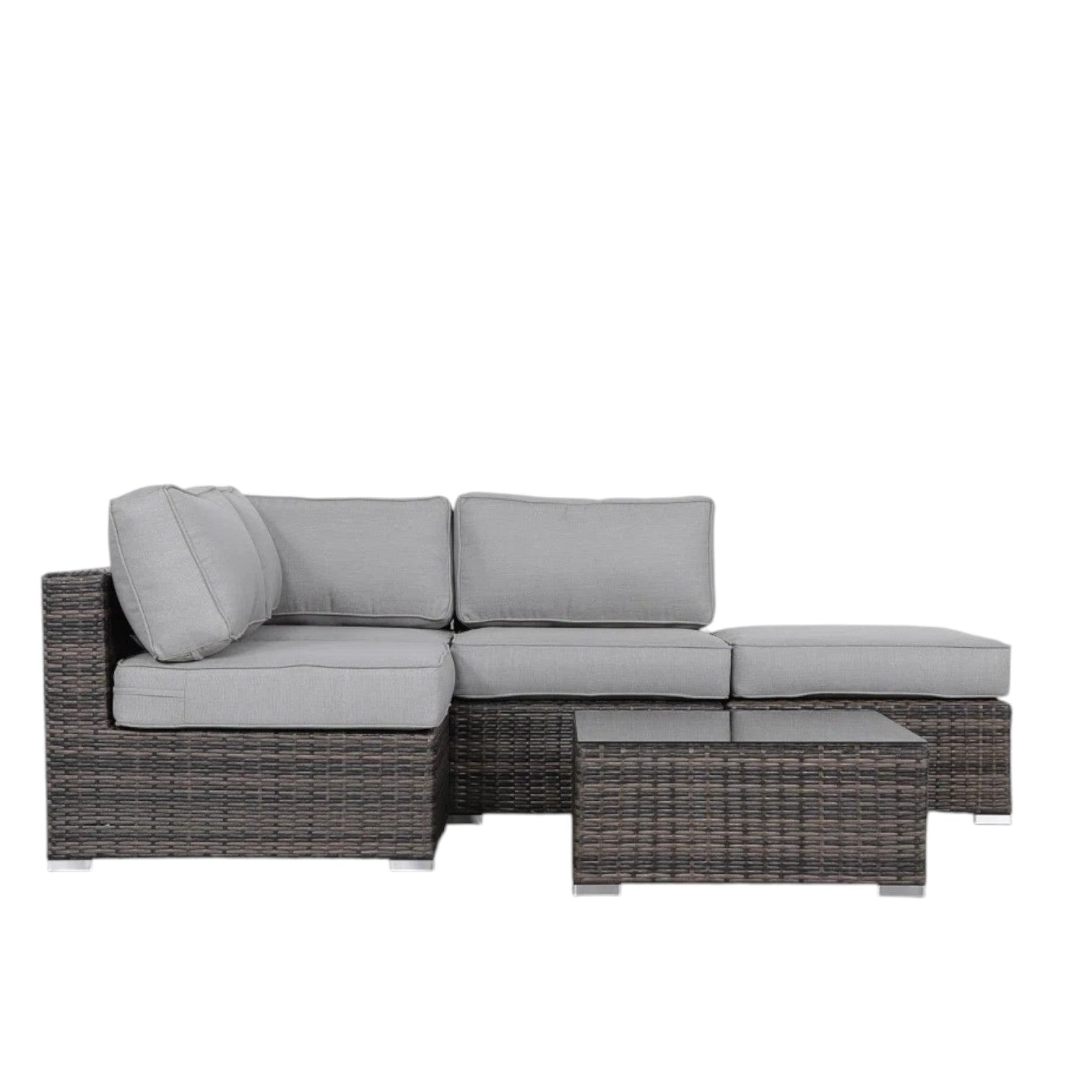 Fully Assembled 3-Piece Wicker Seating Group with Plush Cushions