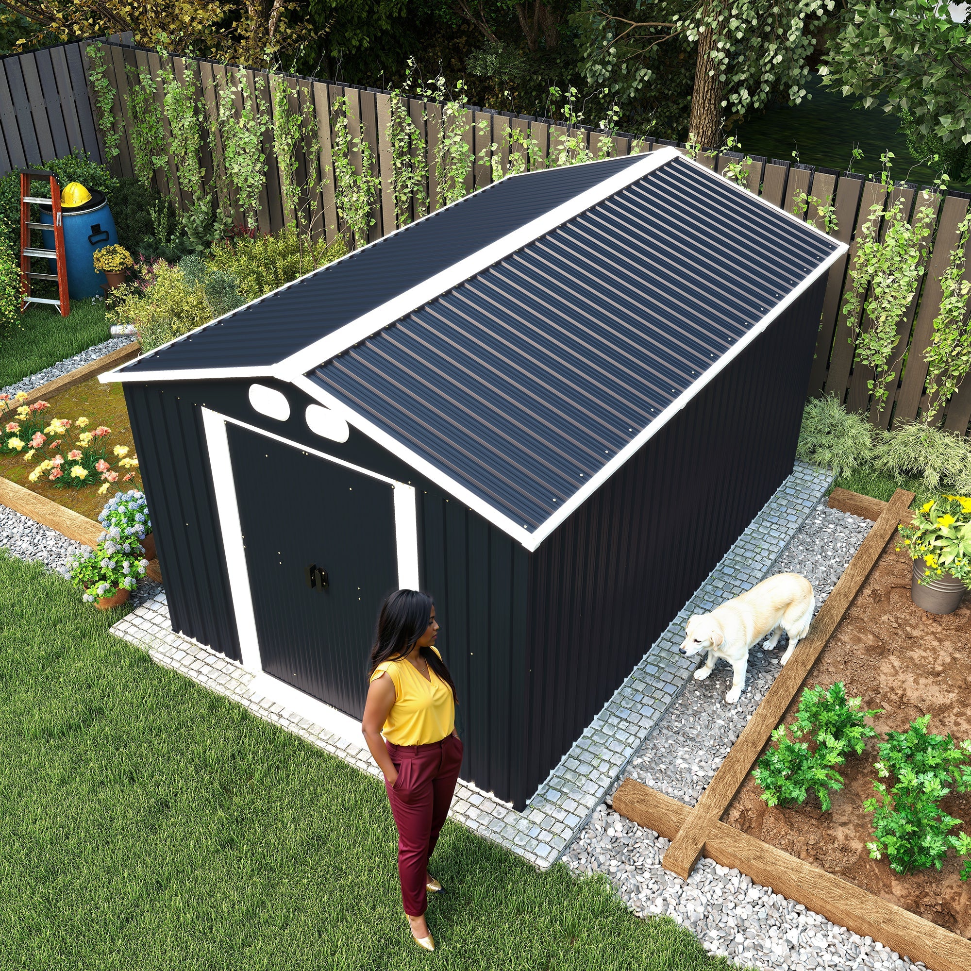 Campcraft 8x12 FT Outdoor Metal Storage Shed