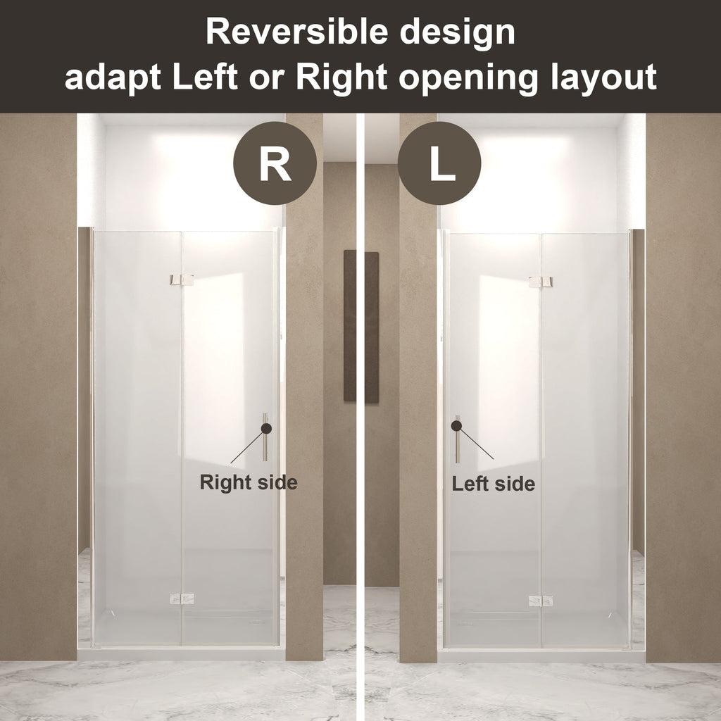 33-32" x 72" Bifold Shower Door