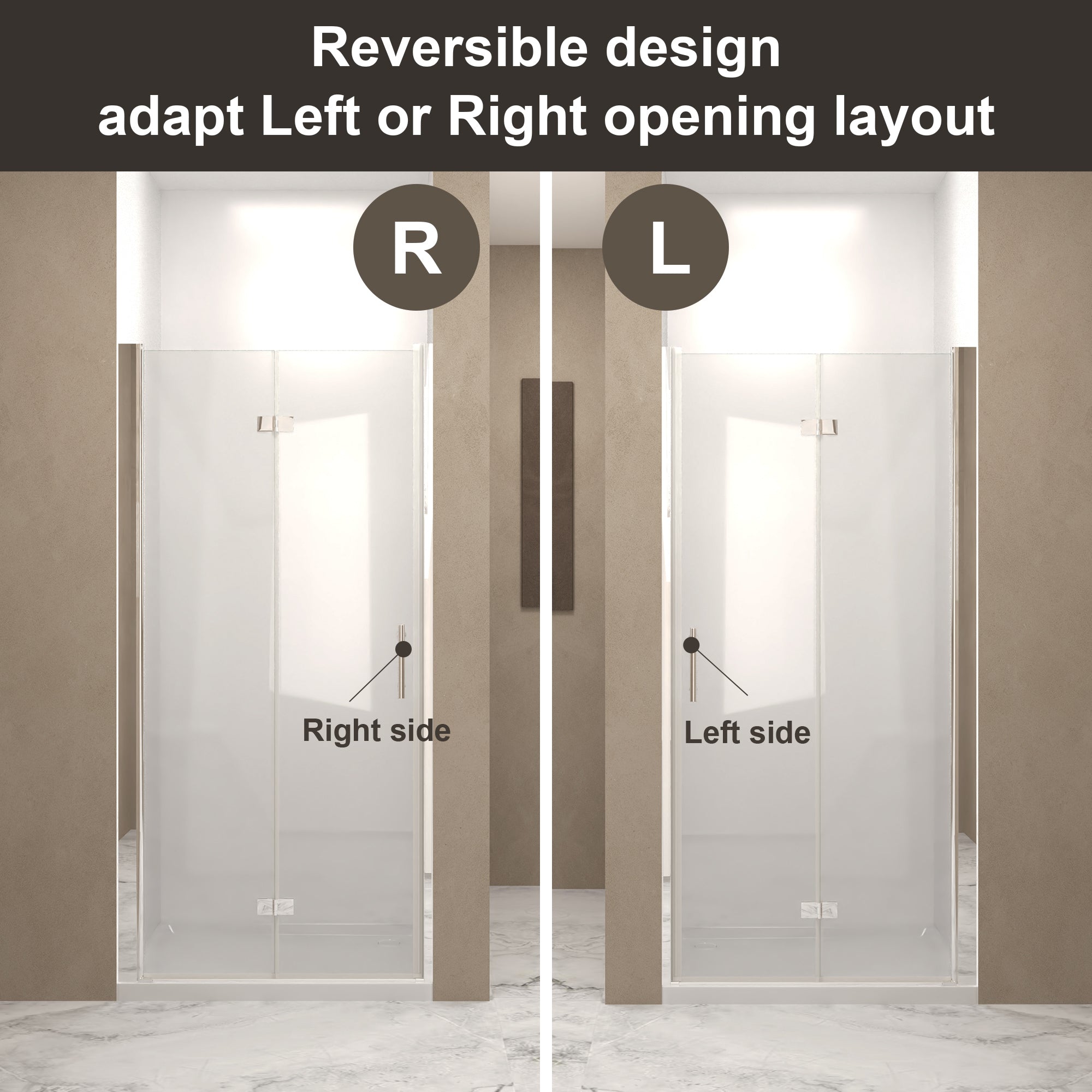 31-30"x 72" Bifold Shower Door