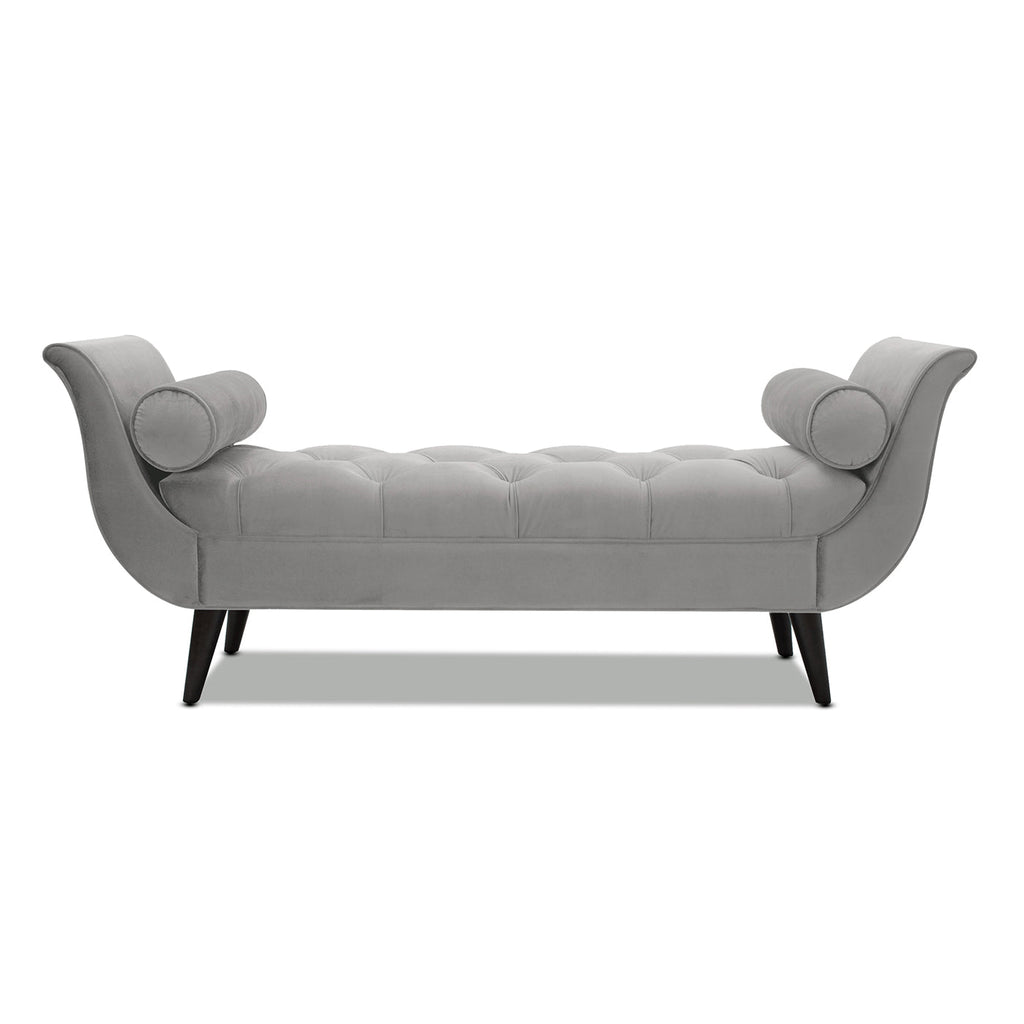Alma Tufted Flared Arm Entryway Bench, Opal