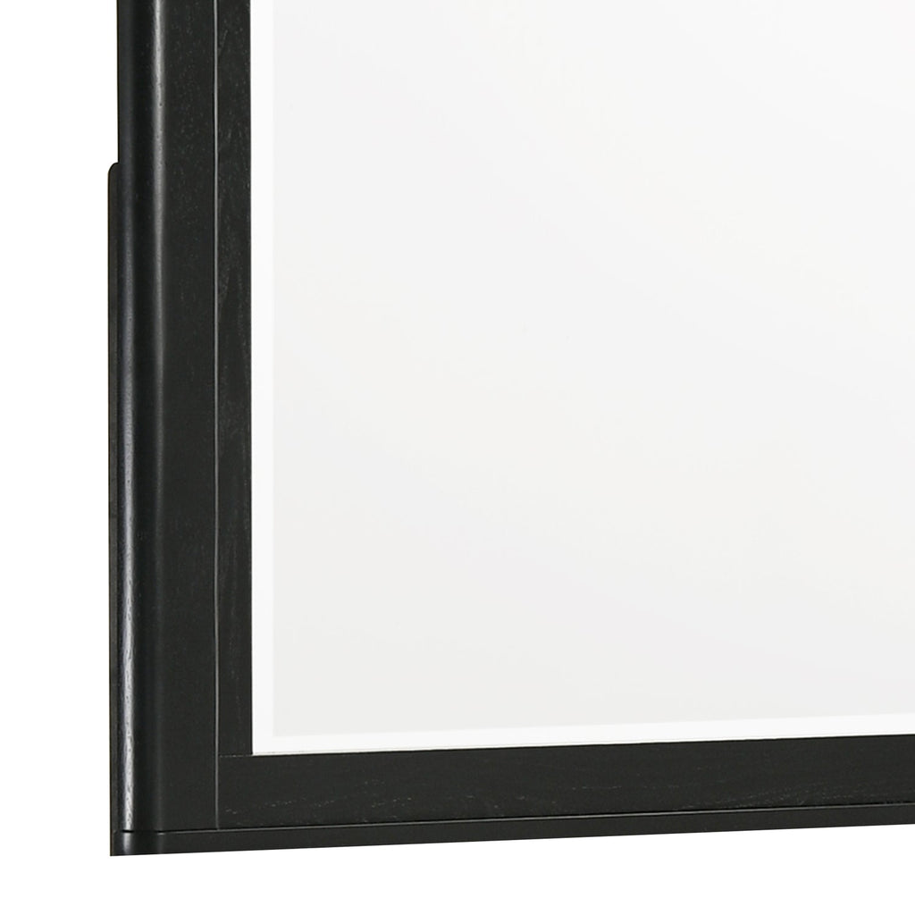 Opel Modern Beveled Bedroom Mirror with Deep Frame Profile