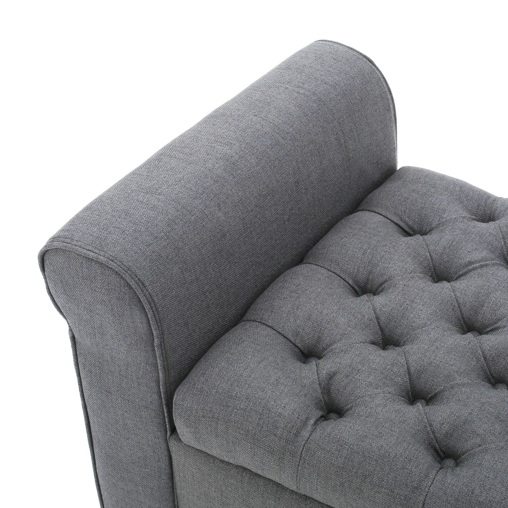 Hayes Armed Storage Bench