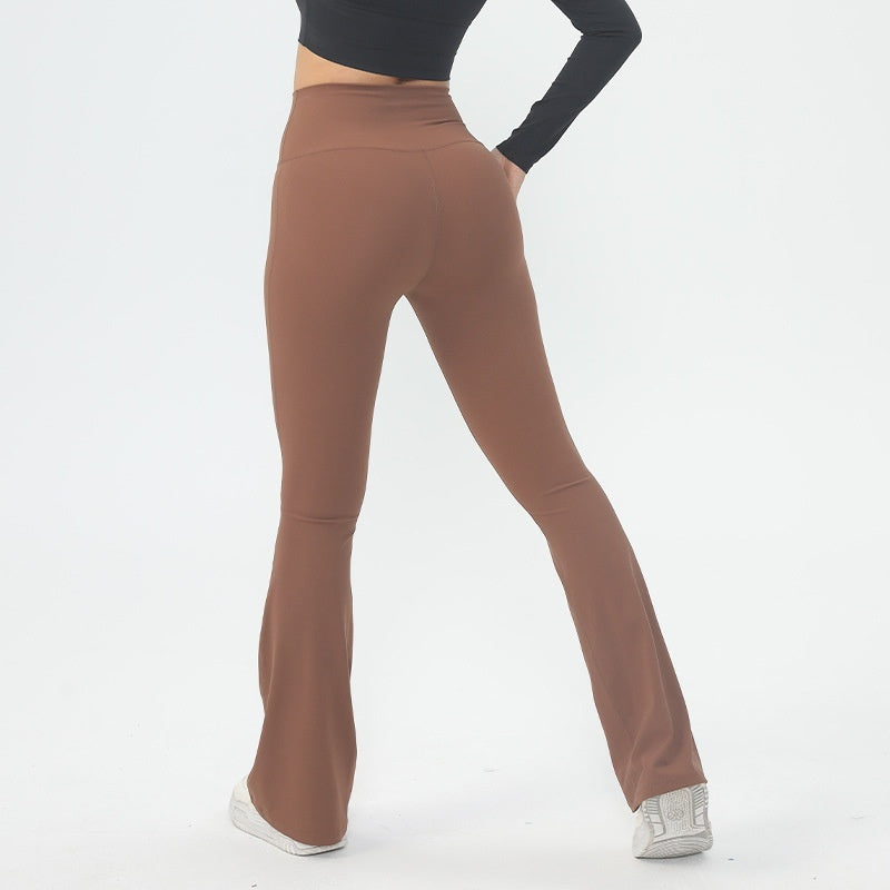 Fitness Pants With Wide Legs Slimming When Worn As Outerwear Suitable For Outdoor Styling