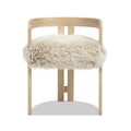 Millwick 21" Low Back Genuine Fur Dining Chair