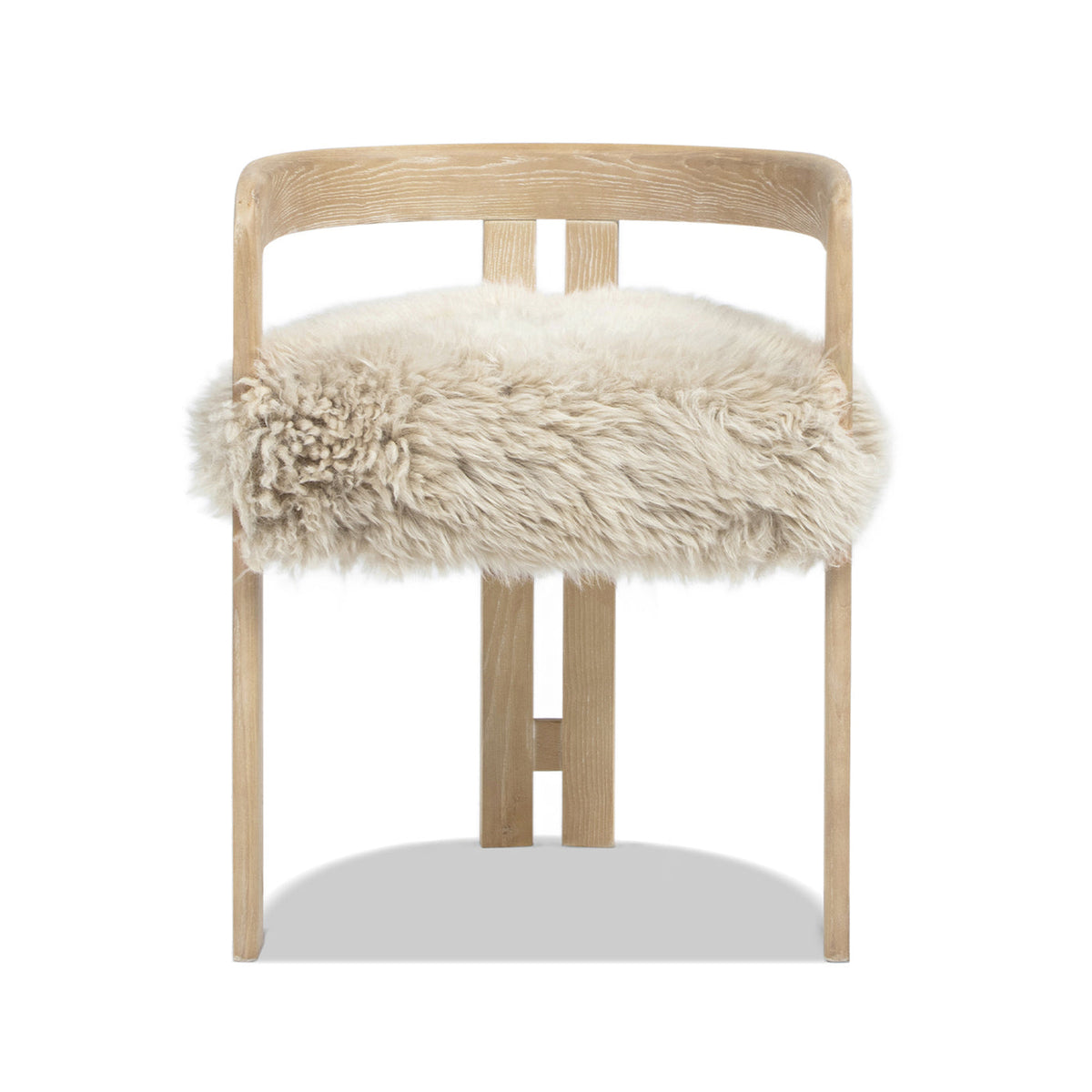 Millwick 21" Low Back Genuine Fur Dining Chair