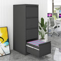4 Drawer Vertical File Cabinet with Lock