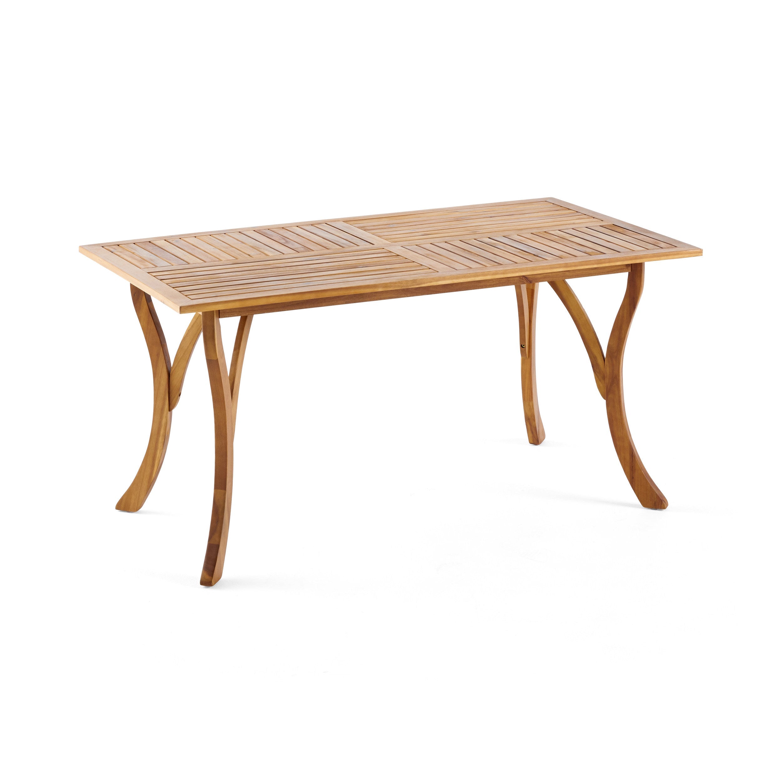 Outdoor 7 Piece Patio Rustic Acacia Wood Dining Set