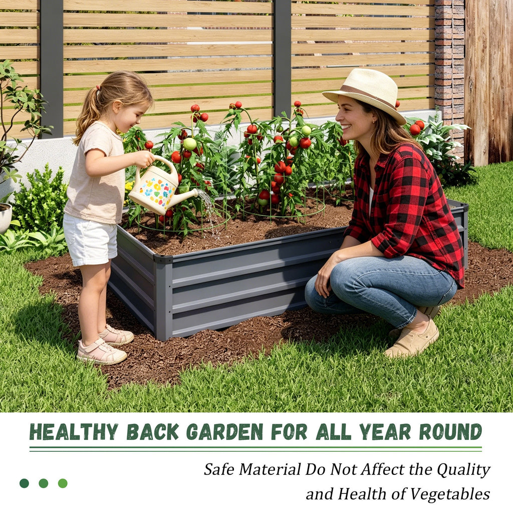 6x3x1ft 2pcs Large Garden Bed Kit