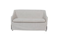 Slip Covered Settee with Casters