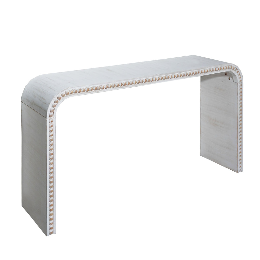 Washed White Console Table