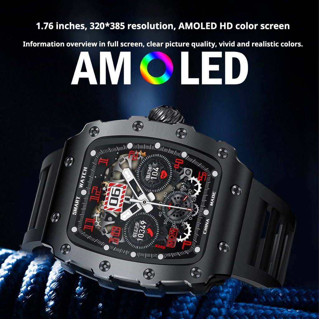 KP-S100 Smartwatch Heart Rate Blood Pressure Monitoring Bluetooth Calling Sports Waterproof Ultra-Long Battery Life Hot Selling In Stock