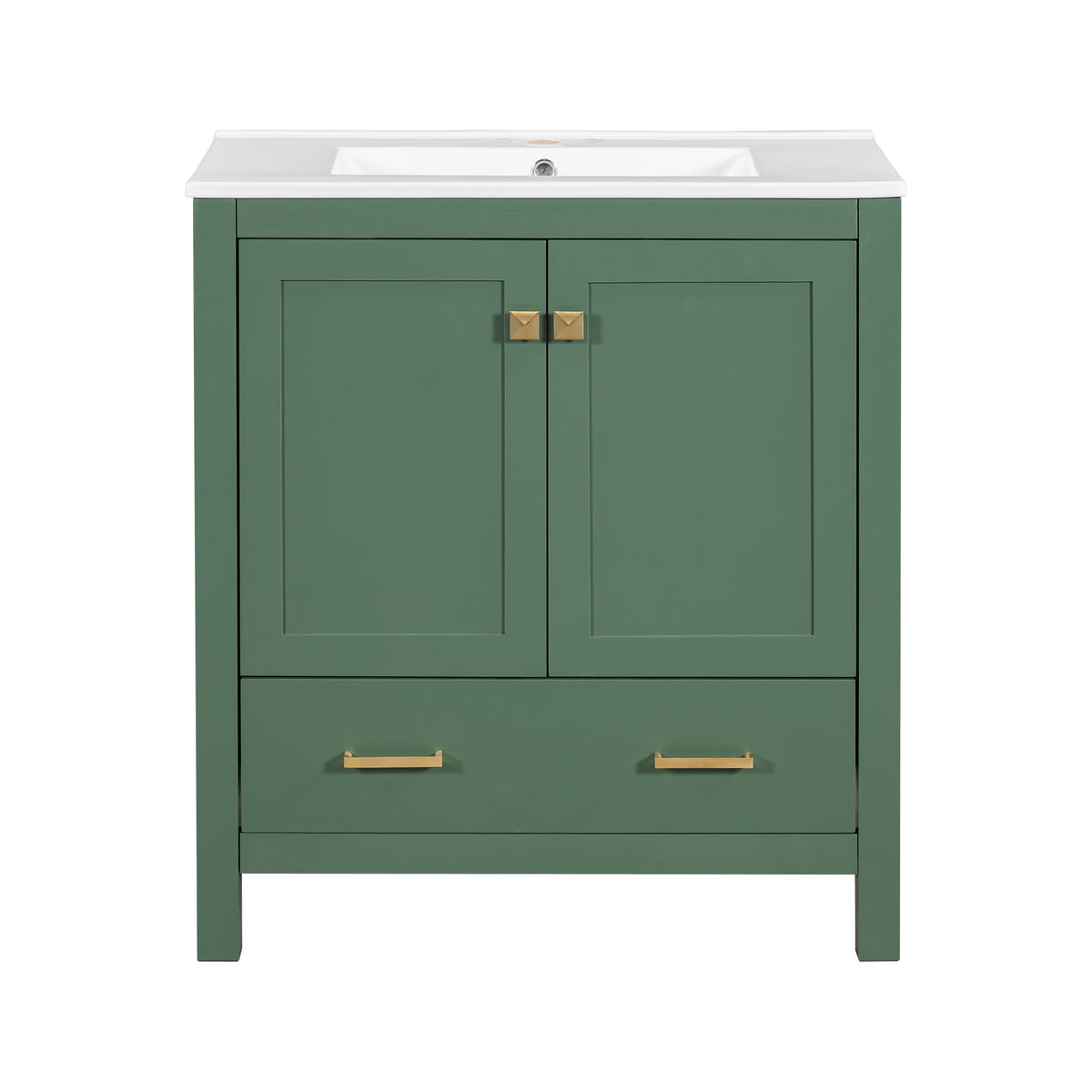 30 Inch Green Bathroom Vanity