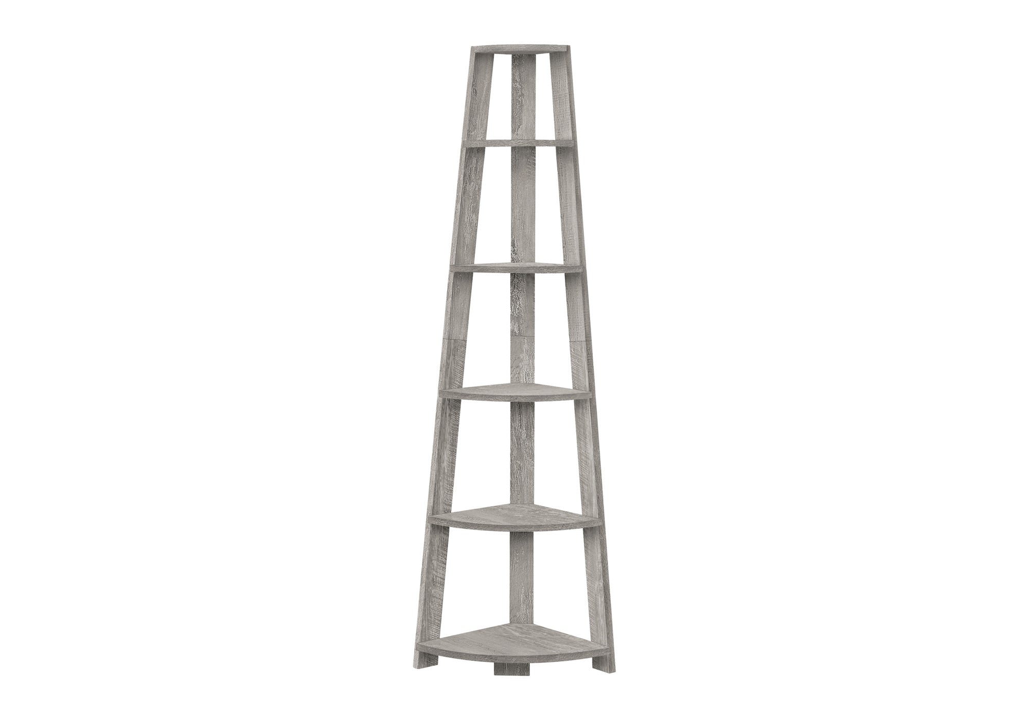 Corner 5 Tier Bookshelf - 72" Tall