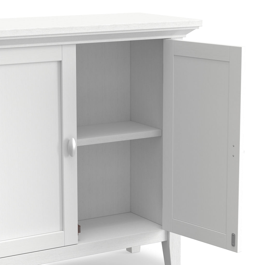 Redmond 32 Inch Wide Solid Wood Low Storage Cabinet