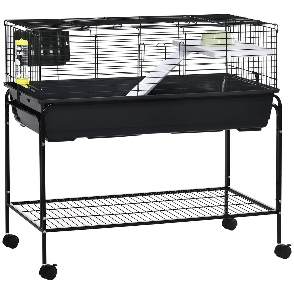 PawHut Two-Story Small Animal Cage Removable from Stand