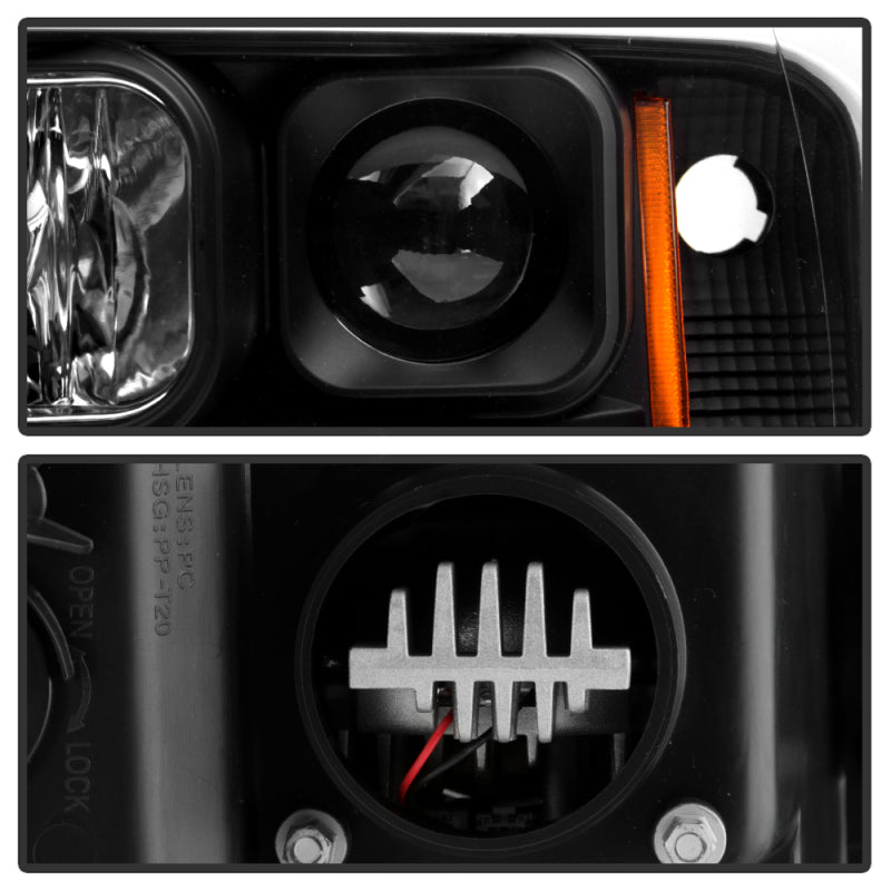 Spyder Dodge Ram 1500 02-05/Ram 2500/3500 03-05 High-Power LED Headlights - Black PRO-YD-DR02V2PL-BK 5088079