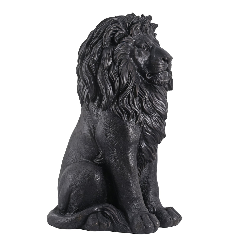 Elegant Sitting Lion Statue