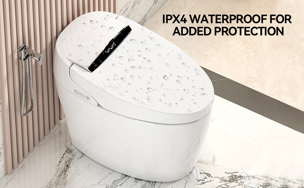 Smart Toilet with Heated Bidet Seat