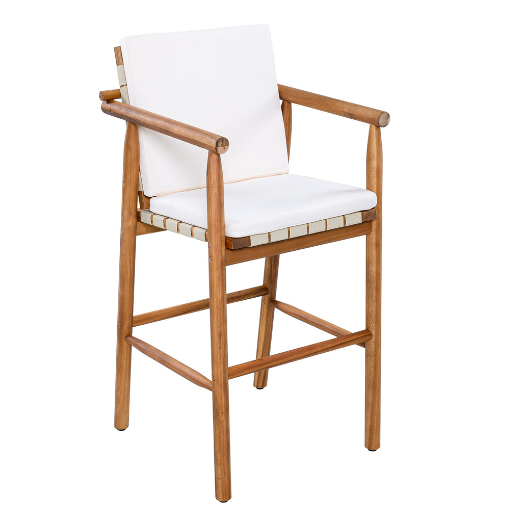 Outdoor Counter Height Bar Stools Chair Set of 2