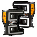 Anzo LED Headlights 17-18 Ford F-250 Projector Plank-Style