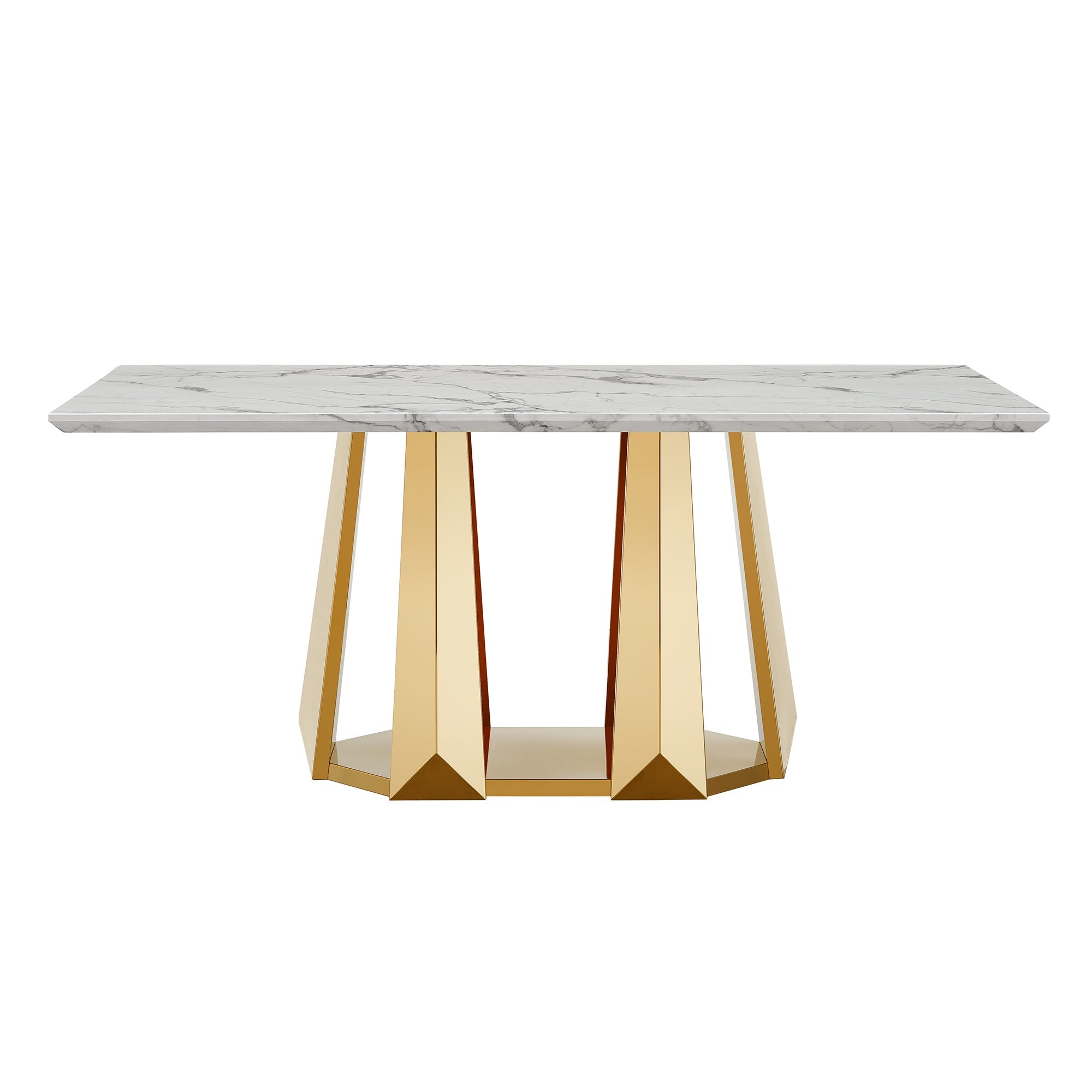 Marble Dining Table for 6 People