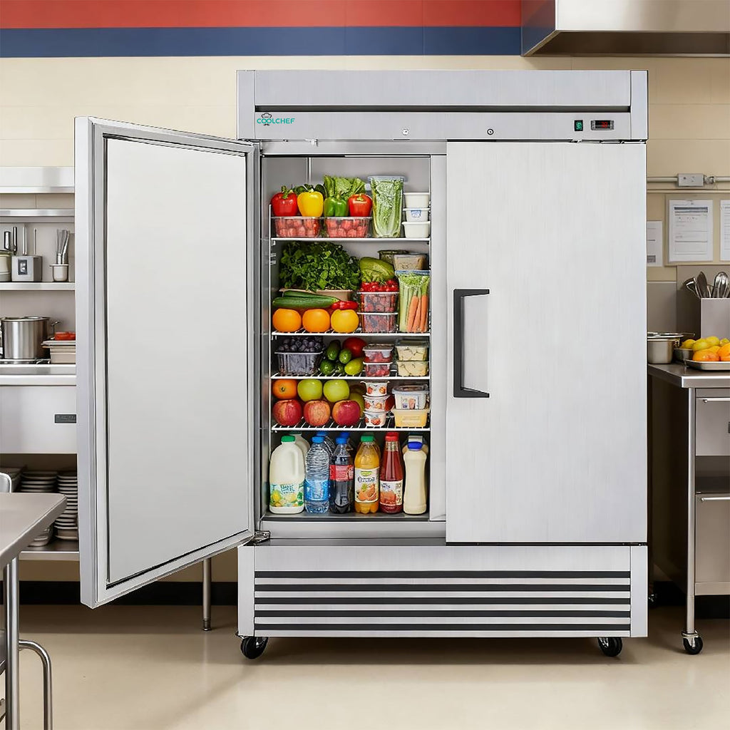 54" Commercial Freezer - 49 Cu.Ft Double Door