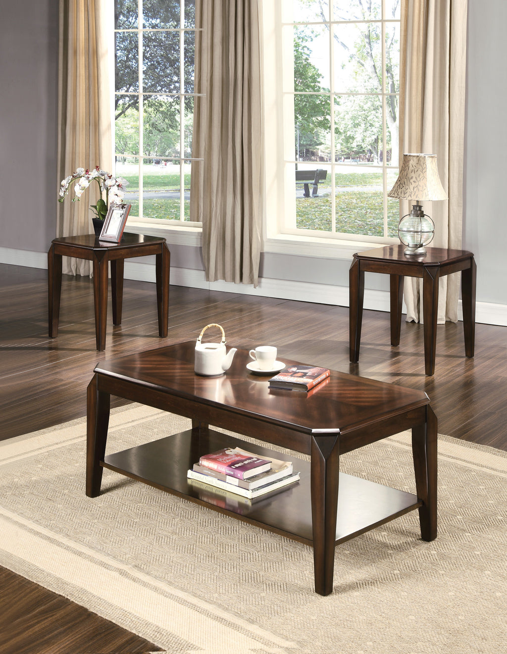 Docila 3PC Coffee and End Table Set