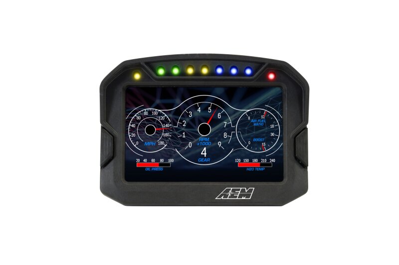 AEM CD-5LG Carbon Logging Digital Dash Display w/ Internal 10Hz GPS & Antenna 30-5603