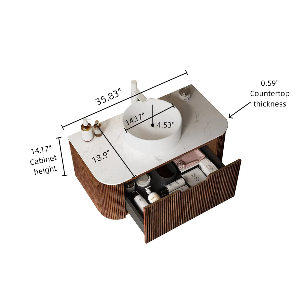 DINA 36" Bathroom Vanity with Sink