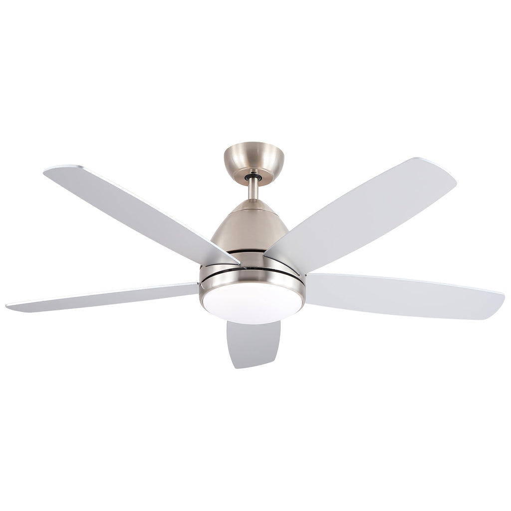52 In. Indoor Brushed Nickel Ceiling Fan