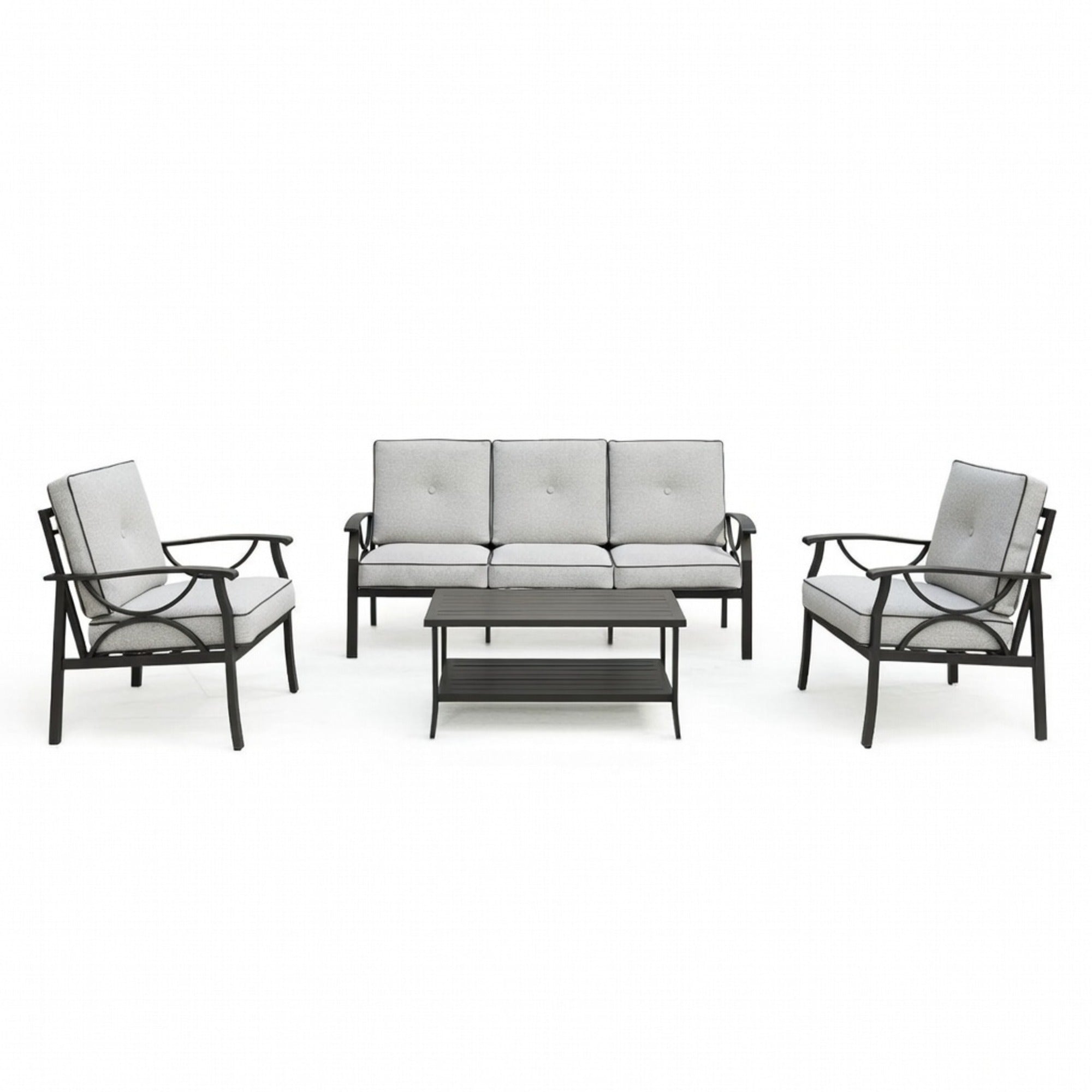 4-Piece Metal Patio Furniture Set