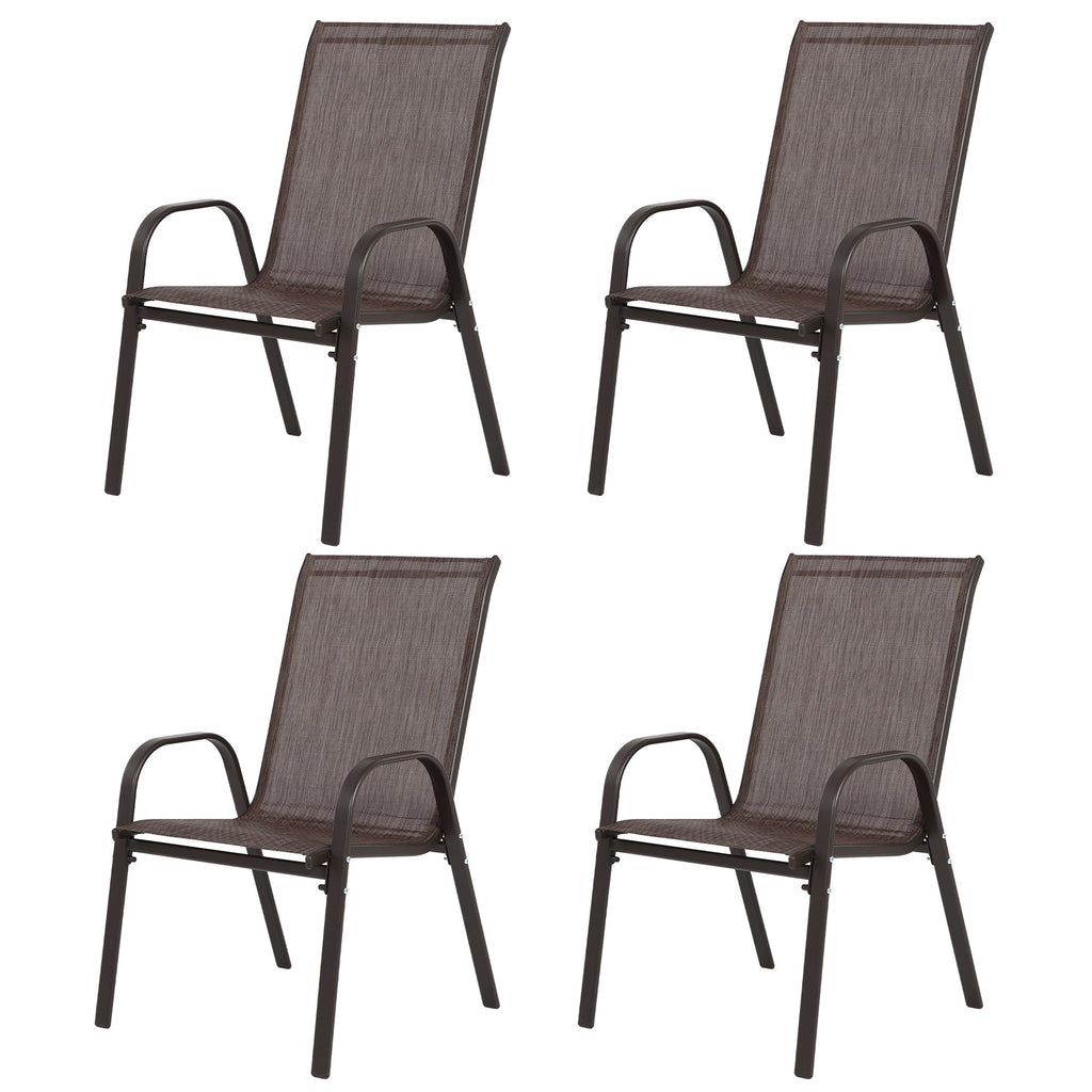 8 Piece Outdoor Patio Chairs Set