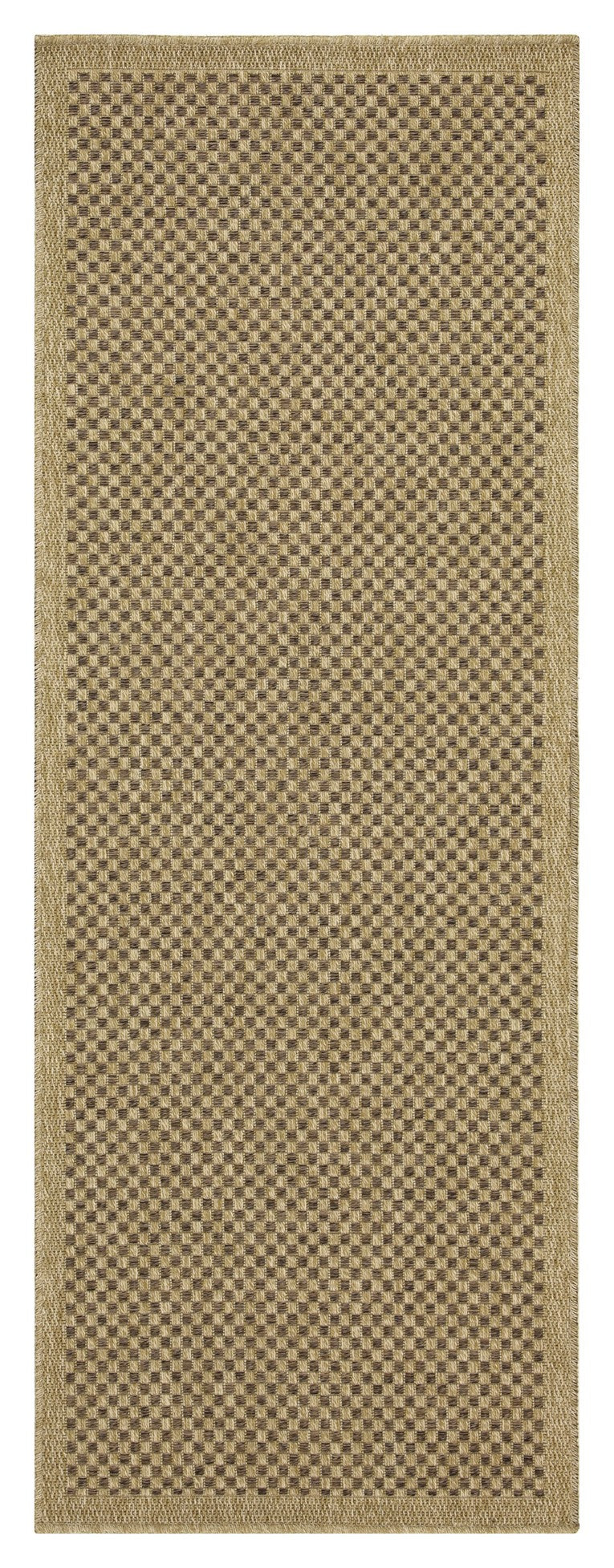 Earth GC_NTL1005 Jute/Mocha 5 ft. 3 in. x 7 ft. 3 in. Indoor/Outdoor Area Rug