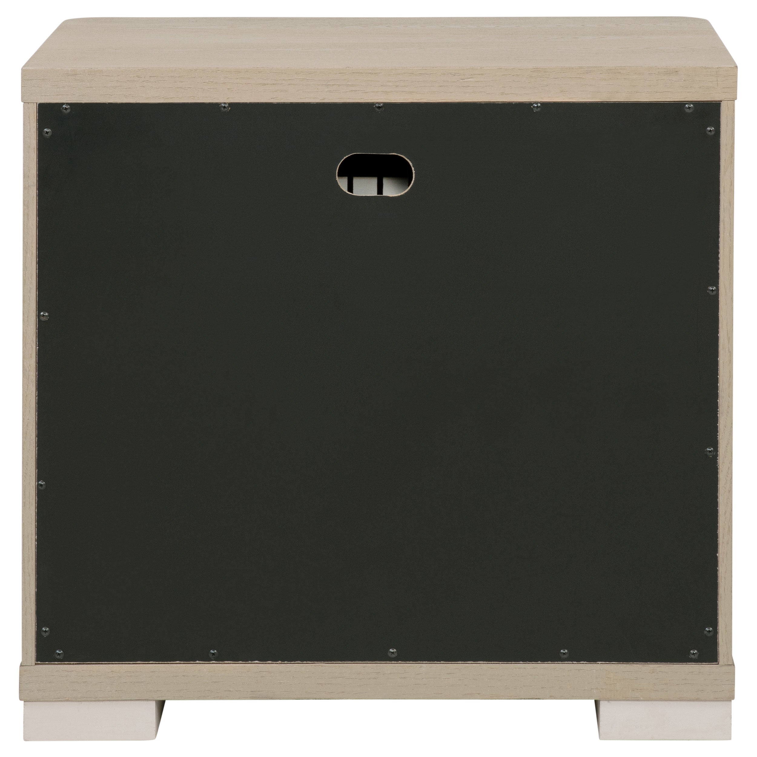 Mirador Light Elm 2-Drawer Nightstand Bedside Table