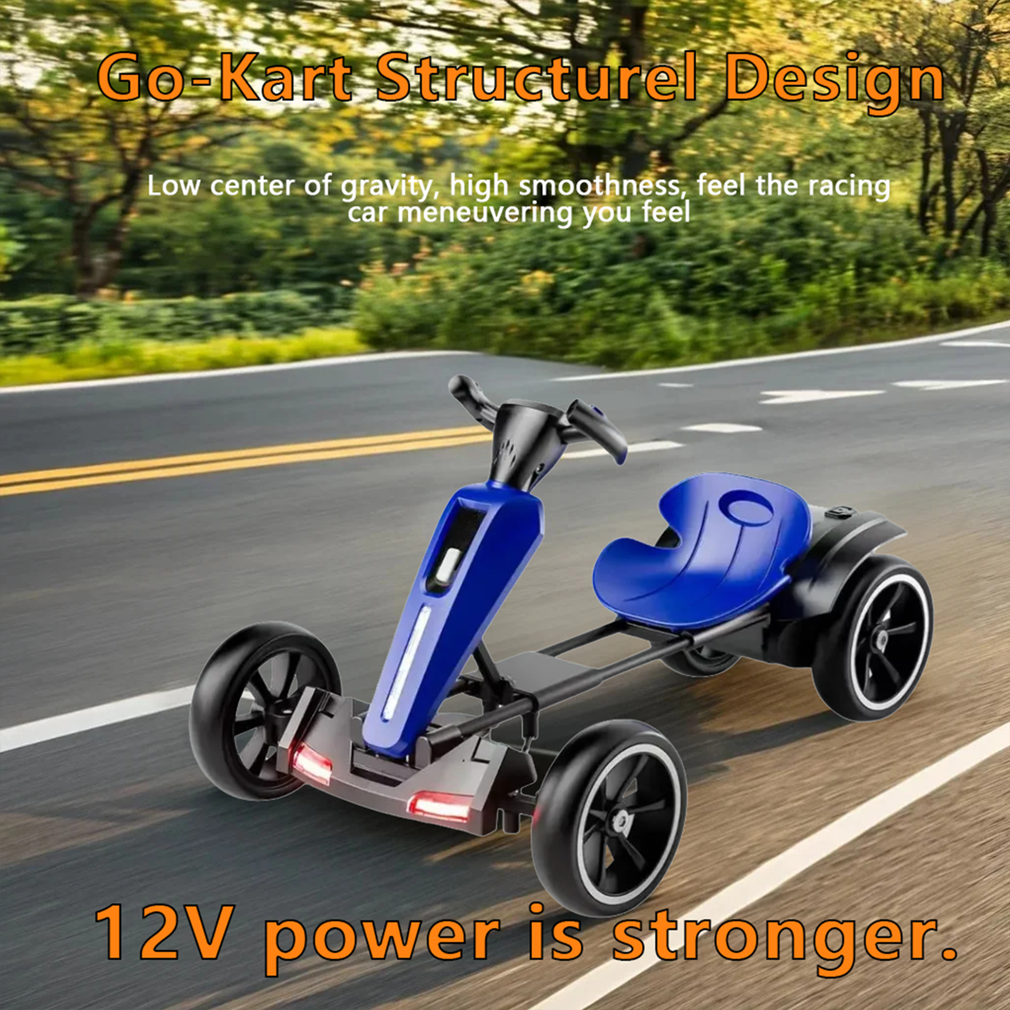 12V Electric Kids Pedal Go Kart