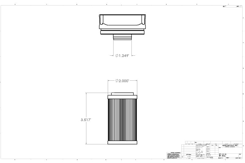 Aeromotive 100-Micron Stainless Mesh Replacement Element