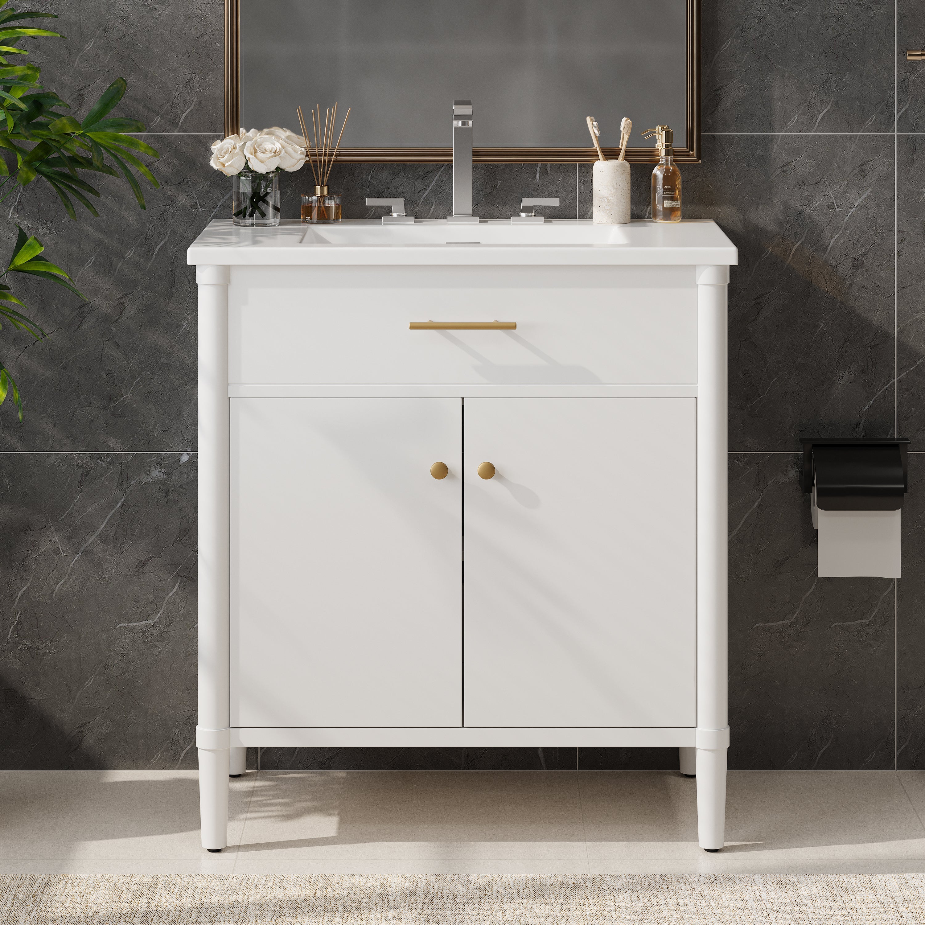30 Inches Bathroom Vanity with Sink
