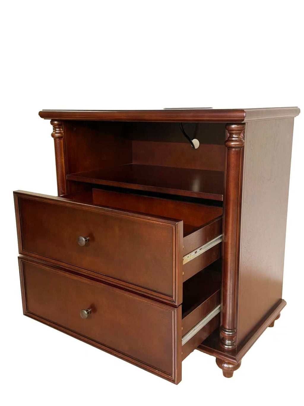 28" Nightstand with Charging Station