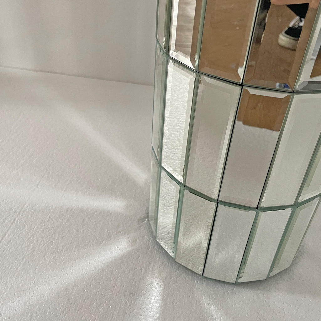 29.92" Tall Mirrored Floor Vase