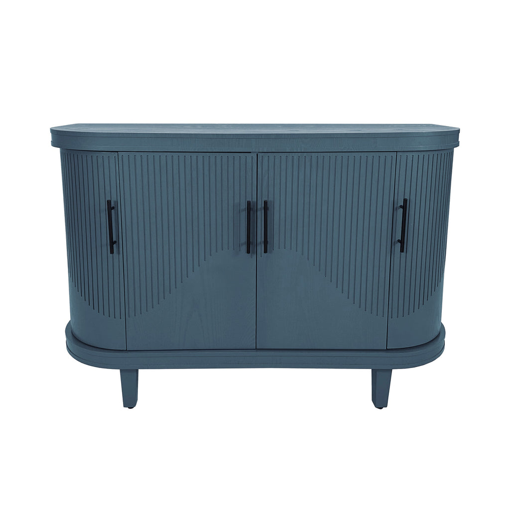 Modern Curved Sideboard 47.2-Inch Decorative Storage Cabinet