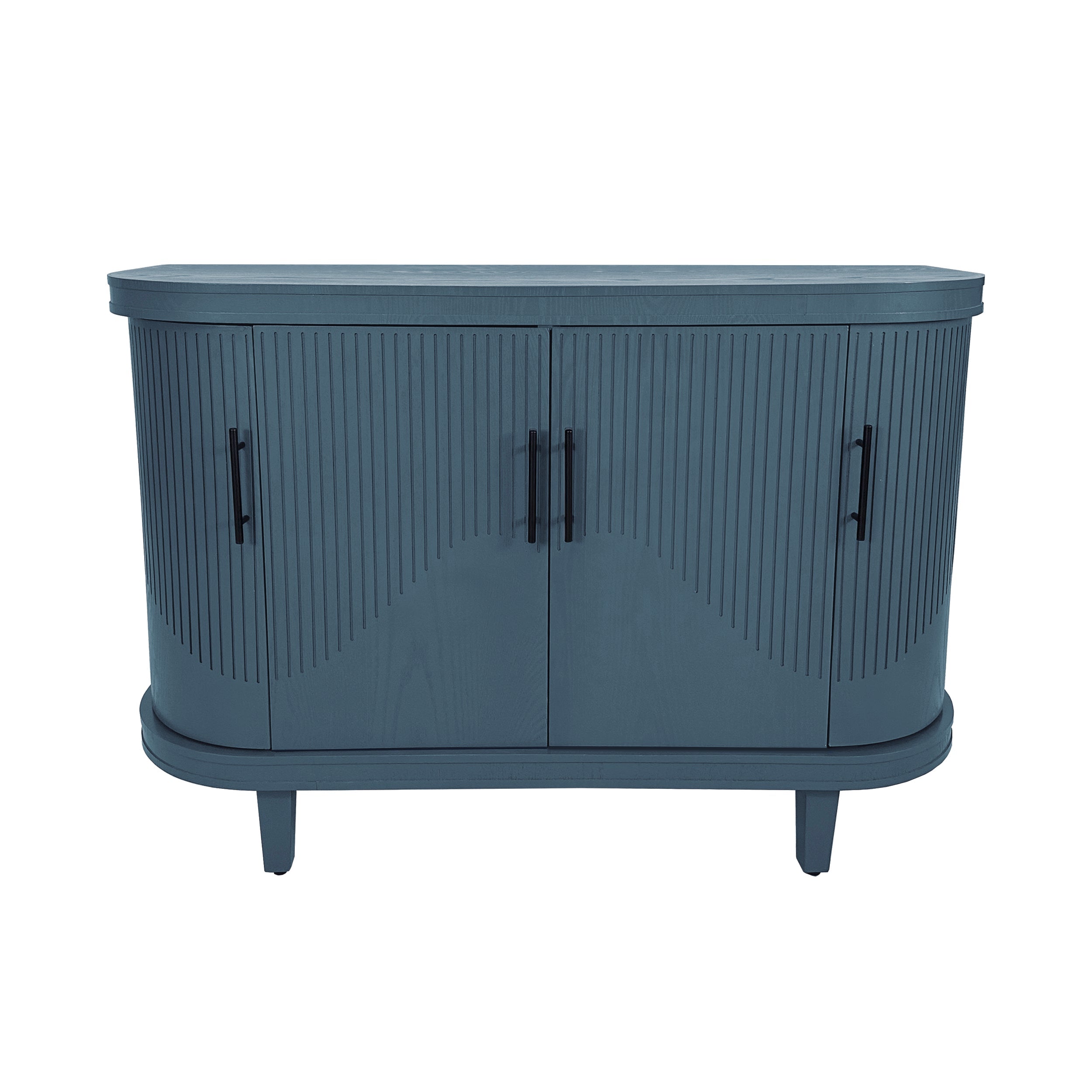 Modern Curved Sideboard 47.2-Inch Decorative Storage Cabinet
