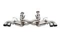Corsa 2020 Corvette C8 3in Valved Cat-Back 4.5in Pol Quad Tips Fits Factory Perf Exhaust Deletes AFM 21103